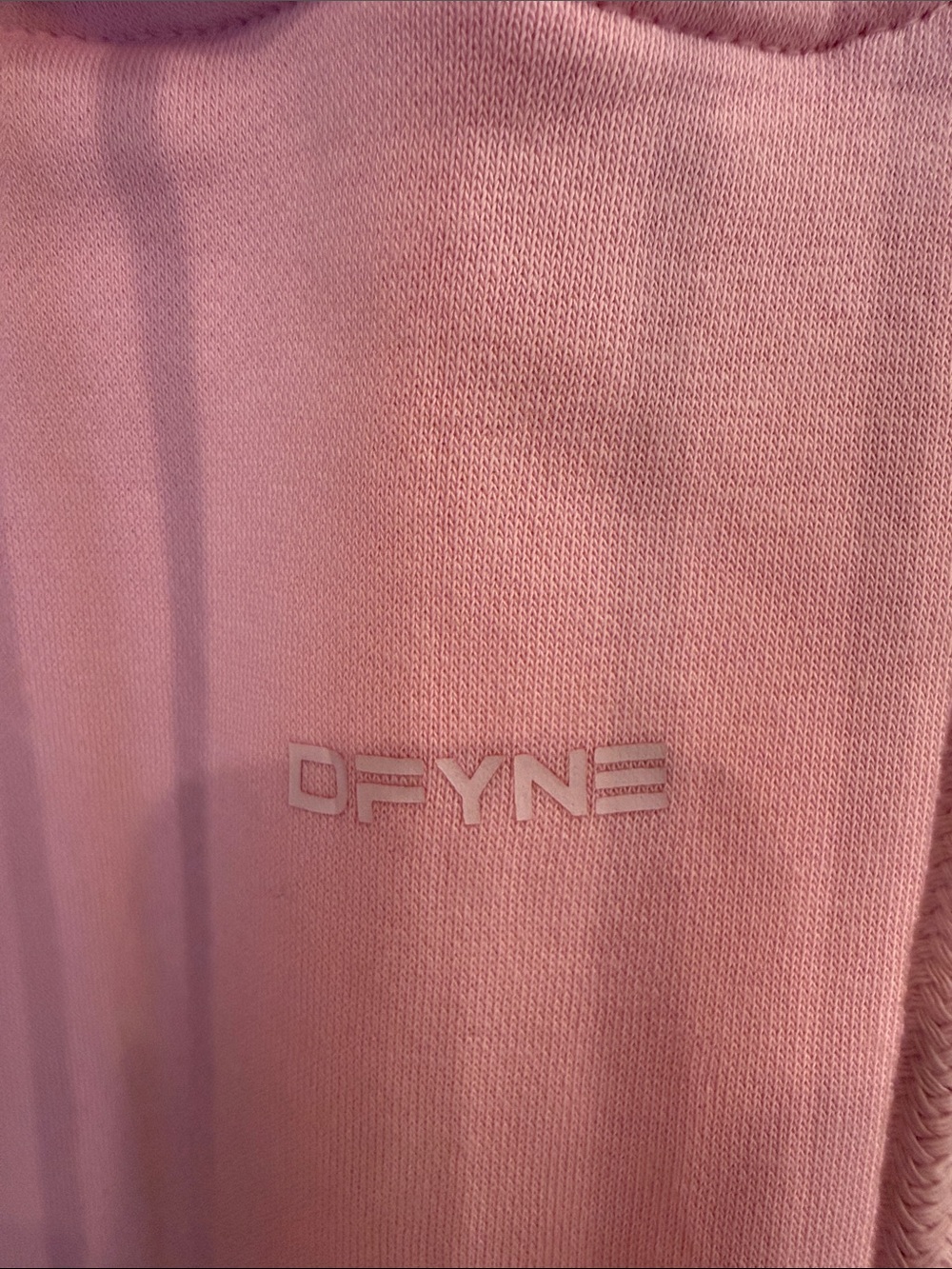 Defyne Women's Crewneck Hoodie in Soft Pink - Picture 2 of 4